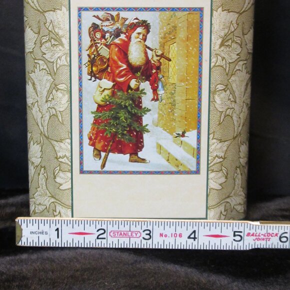 Victorian Collection Collectible Santa Card Tin (empty) - Picture 9 of 10